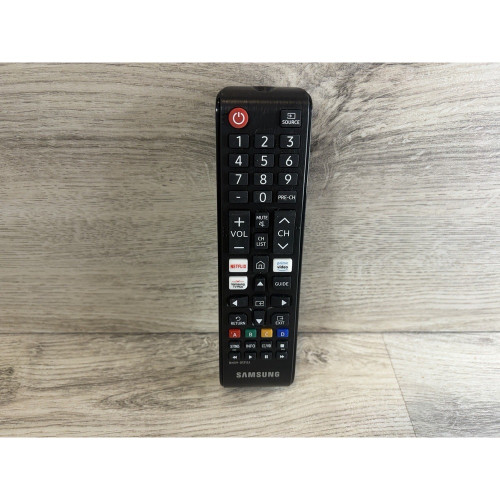 OEM Samsung Remote Control (BN59-01315J) with Netflix and Prime - Black Tested
